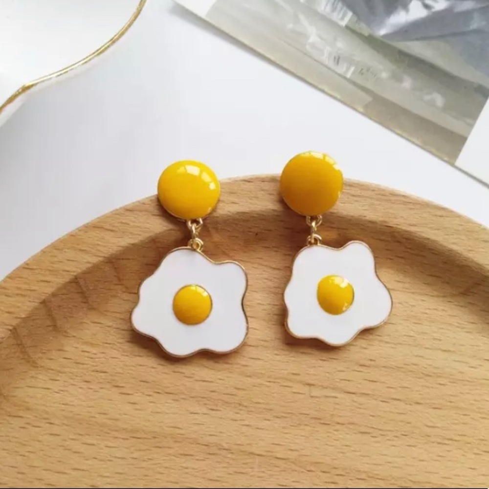 Feel Fun, Young & Exciting | Egg Earrings Accessories Jewelry w/ S925 Needles